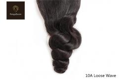 China Elegant 8inch 100g Loose Wave Bundles And Closure , 10a Bundles With Frontal supplier