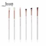 Jessup Natural Goat Hair Eye Makeup Brush Set Handcrafted Flat Oval Head for sale