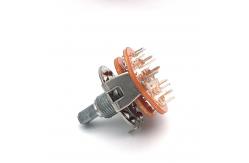 China DC500V 2 Pole 6 Position Rotary Switch 100ohm Cts 5 Way supplier