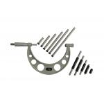0-150mm Interchangeable Anvils Outside Micrometer With Ratchet Thimble For Easy Application for sale