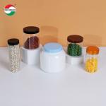 High Transparent Airting Plastic Can with Screw Top for Nuts Peanuts
