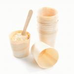 Biodegradable Disposable Wooden Cups Sustainable Multiscene Durable for sale