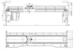China 3 Ton Double Girder Overhead trolley hoist crane Pendent Line Control supplier