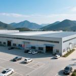 Insulated Steel Warehouse Structure With Galvanized Or Painted Surface for sale