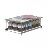 Keep Kitchen Tidy With Rectangular Under Sink Organizer Sliding Storage Basket for sale