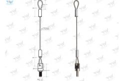 China M4 Stud Single Leg Sling 304 Stainless Steel Safe Rope Swaged Steel Eye supplier
