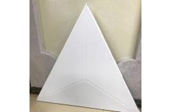 China Customizable Color Aluminum Triangular Clip In Ceiling 1000x1000x1000mm supplier