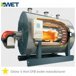 WNS 6t / H Gas Steam Boiler , Oil Fired Fire Tube Boiler For Textile Industry for sale