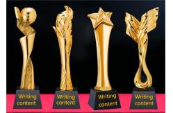 China Medal Style Custom Resin Trophies Gold Or Silver Plated supplier