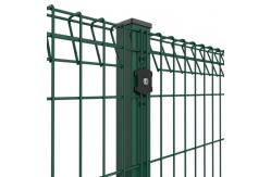 China Curvy 3D Triangle Galvanized Welded Wire Mesh Fence PVC Coated supplier