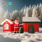 Free Design 9m Giant Christmas Inflatable Santa's House Tent for sale
