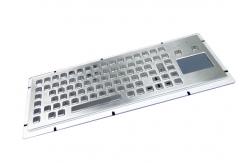 China Rugged Stainless Steel Industrial Keyboard With Mouse Touchpad supplier