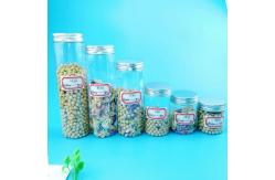 China 65mm Plastic Screw Cap Jars For Snack Beans Salt supplier