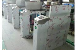 China Passage optical Flap Barrier Gate , bi directional Bus half height turnstile sound Alarm supplier