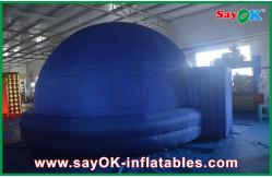 China Dia 5m Blue Inflatable Planetarium Dome Tent Watching Movie Use supplier