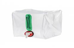 China 4l Litre Collapsible Jerry Can With Lid Clear LDPE Water Liquid Cubitainer supplier
