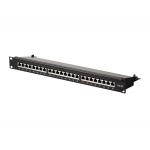 ISO9001 Network Cabinet Accessories 19 Cat6a Utp 24 Port Patch Panel for sale