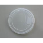 Non - toxic 502# big flat clear PP / PE Cap , silkscreen printing 126mm for sale