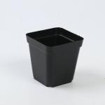 China Series 11  Plstic flower pots square black manufacturer