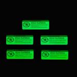 Printable Glowing Warning Signal Stickers Heat Transfer Clothing Glow In The Dark