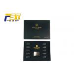 Black Moisture Resistant High End Gift Boxes Sturdy Structure With Strong Magnets