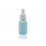 Bluish Color Coating Essential Oil Dropper Bottles White Ceramic Bottle 30ml for sale