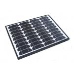 60 Watt Black Frame Monocrystalline Solar Panels For 12v Battery Charger Off Grid for sale