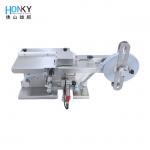 Manual Small Box Corner Labeling Machine With Transparent Label Sensor For Transparaent Label Box for sale