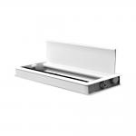White Color Computer Table Cable Management Box With 300*120mm Or Customized Panel Size for sale