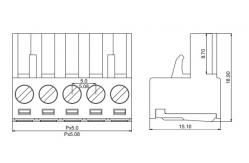 China 300V Wire Range 28-12AWG Pluggable Terminal Block Connector supplier
