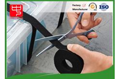 China  gripping hook & loop cable ties in black , Silk printing supplier