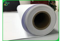 China White Rollo Garment Cutting Plotter Paper 50gsm 60gsm With 160cm / 180cm Width supplier