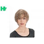 27T613 Highlight Color Short Synthetic Hair Wigs / Fashion Natural Look Hair Wigs for sale