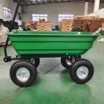Utility 10 Inch Pneumatic Tires Wheel Garden Dump Truck 75L Capacity for sale