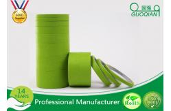China High Temperature Green Masking Tape 1 Inch Textured Material No Glue Residue supplier