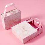 Festival Jewelry Gift Box Packaging / Drawer Gift Box Paper Sliding with Handle for sale