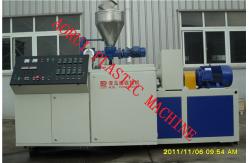 China Single Screw HDPE Plastic Pipe Extrusion Line 220v / 380v High Twist Torque supplier