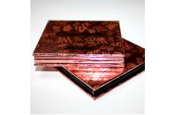 China Refillable Paper Empty Magnetic Palette Metalized Rose Gold 4 Pan Eyeshadow Palette supplier