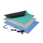 Acid And Alkali Resistant Blue Black Green Grey Vinyl ESD Mat 3 Layer Dissipative for sale