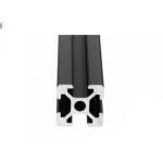 Black Anodized Aluminium Profile System T Slot Aluminum Extrusion In Silver