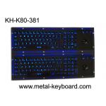 Illuminant Waterproof SS Industrial Metal Keyboard With Trackball Pointing Device for sale