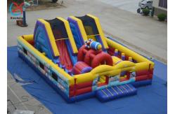 China Customized Rocket inflatable Fun City Inflatables Bouncy House Slide Castle For Kids supplier