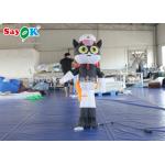 Indoor Inflatable Cartoon Characters 1.5 Meter Black Cat Sheriff Model for sale