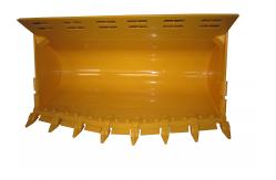 China 22D0113X0 bucket 2.7 ㎡ with bucket teeth for Wheel Loader Spare Parts supplier