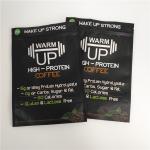 Matte Black Biodegradable Stand Up Zipper Pouch Bags Plastic Mylar Coffee Sachet Packaging for sale