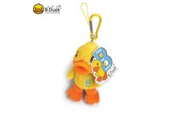 China B.Duck Plush Promotional Plastic Keychain 7×6×12cm for Children Gifts supplier