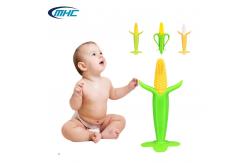 China Corn Shape Unisex Silicone Baby Teether Teething Infant Toothbrush Teether supplier