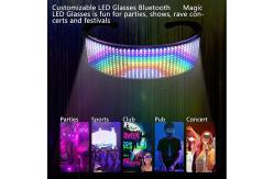 China App Controlled Programmable Led Glasses With Bluetooth DIY Text Pattern supplier
