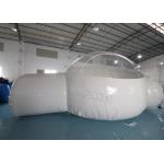 Half Clear 4m Dome Inflatable Bubble Lodge With Silent Blower for sale