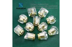 China Stock Rectangular Glass Perfume Bottle Clear Cap For Perfume Bottles supplier
